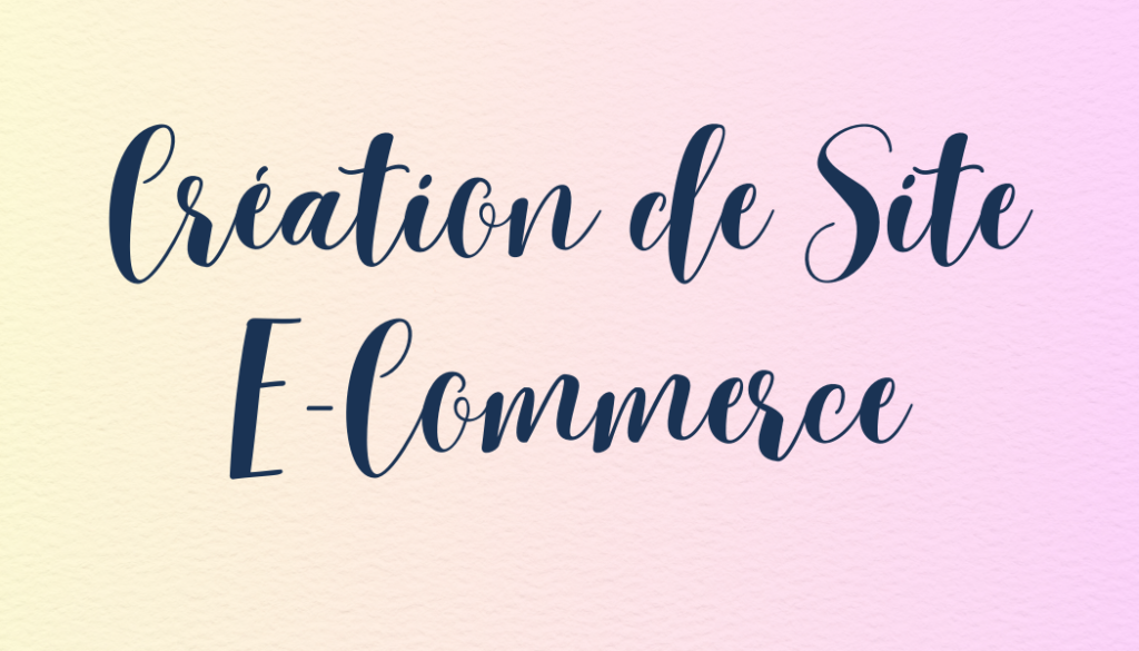 Création de sites web e-commerce